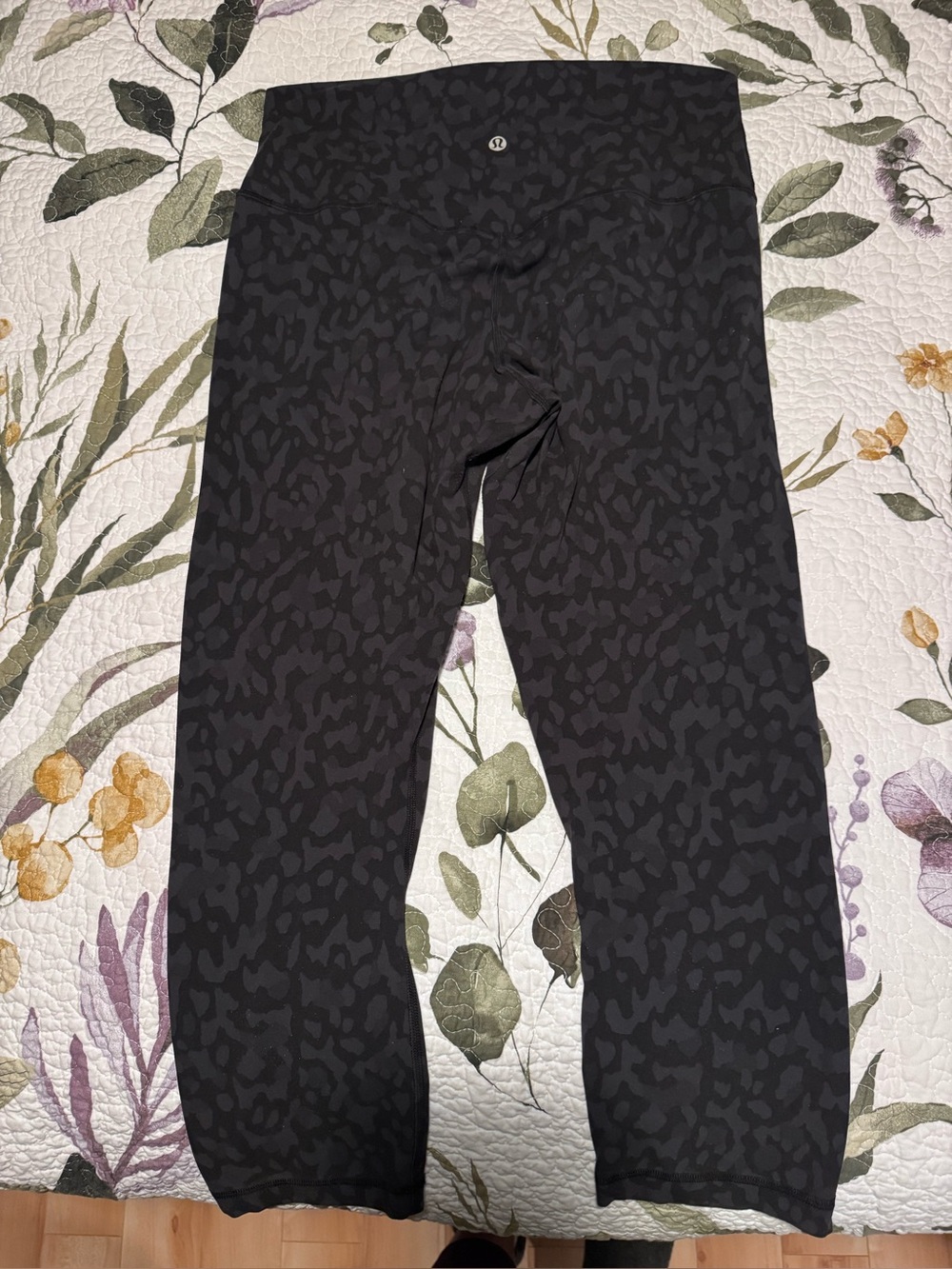 lululemon athletica Black Camo Capri Align Leggings